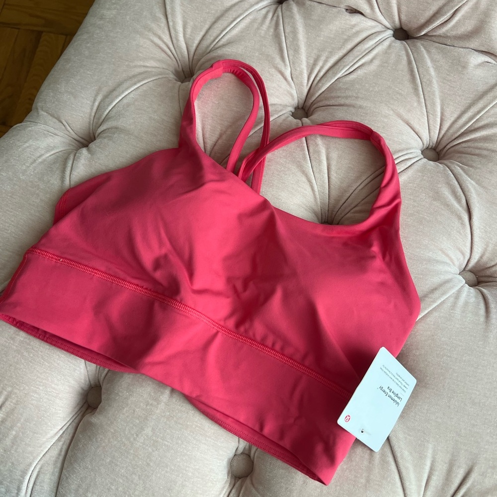 Red Strappy Sports Bra